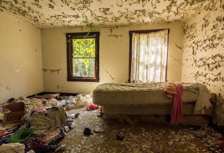 Abandoned Bedroom in House