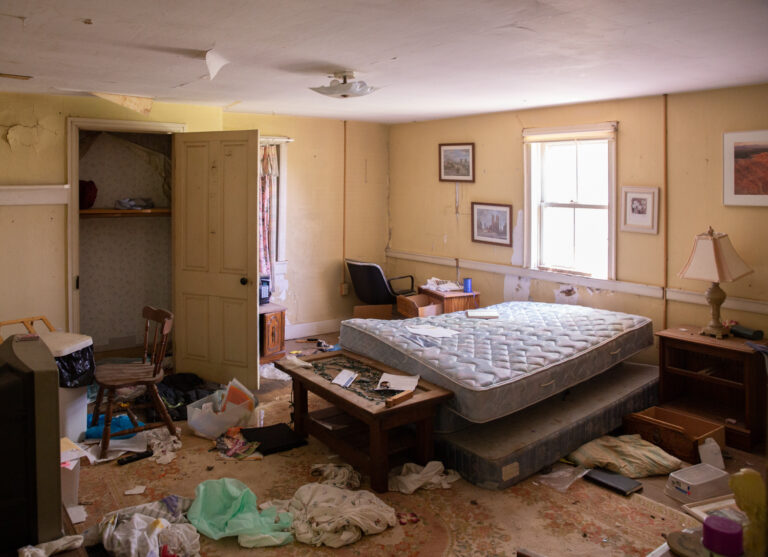 Abandoned Bedroom in House